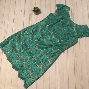 Eliza J beautiful green dress